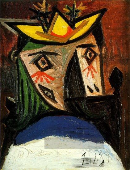 Tete Figur feminin Dora Maar 1939 kubist Pablo Picasso Ölgemälde